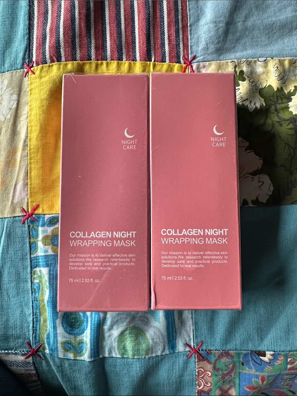 Collagen Night Wrapping Mask - Rose Pink x2